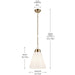 Kichler - 52662CPZ - One Light Pendant - Marsailli - Champagne Bronze