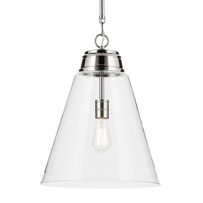 Kichler - 52662PNCLR - One Light Pendant - Marsailli - Polished Nickel