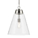 Kichler - 52662PNCLR - One Light Pendant - Marsailli - Polished Nickel
