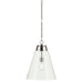 Kichler - 52662PNCLR - One Light Pendant - Marsailli - Polished Nickel