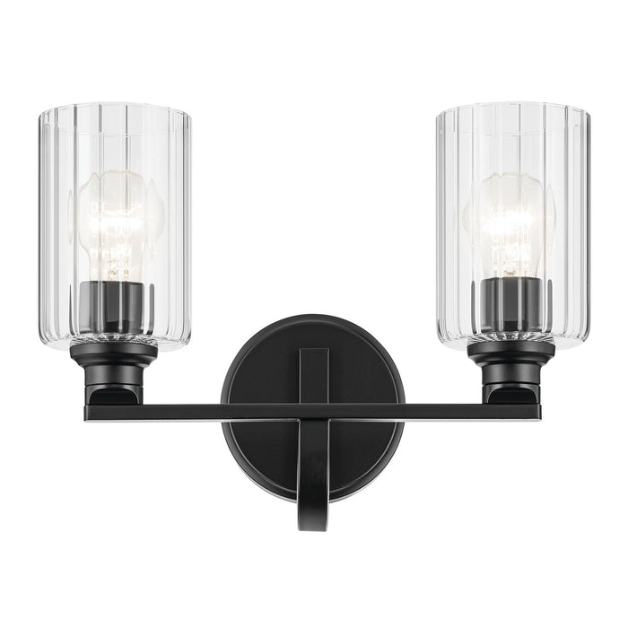 Kichler - 55225BKFLU - Two Light Bath - Gioe - Black