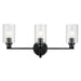 Kichler - 55226BKFLU - Three Light Bath - Gioe - Black
