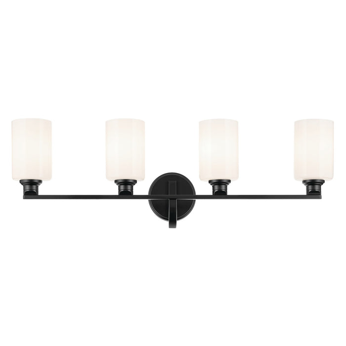 Kichler - 55227BK - Four Light Bath - Gioe - Black