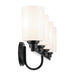 Kichler - 55227BK - Four Light Bath - Gioe - Black