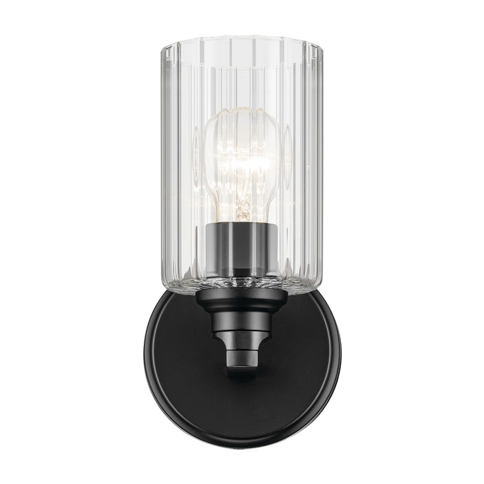Kichler - 55224BKFLU - One Light Wall Sconce - Gioe - Black