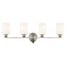 Kichler - 55227NI - Four Light Bath - Gioe - Brushed Nickel