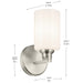 Kichler - 55224NI - One Light Wall Sconce - Gioe - Brushed Nickel