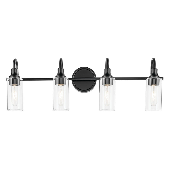 Kichler - 55212BK - Four Light Bath - Kavi - Black