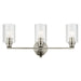Kichler - 55226NIFLU - Three Light Bath - Gioe - Brushed Nickel
