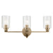 Kichler - 55226CPZFLU - Three Light Bath - Gioe - Champagne Bronze