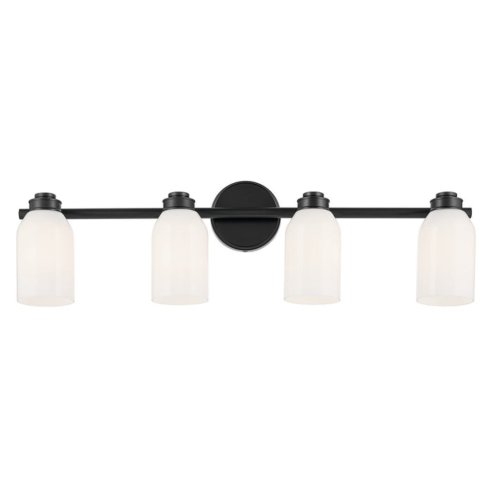 Kichler - 55203BK - Four Light Bath - Shae - Black