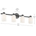 Kichler - 55203BK - Four Light Bath - Shae - Black