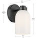 Kichler - 55200BK - One Light Wall Sconce - Shae - Black