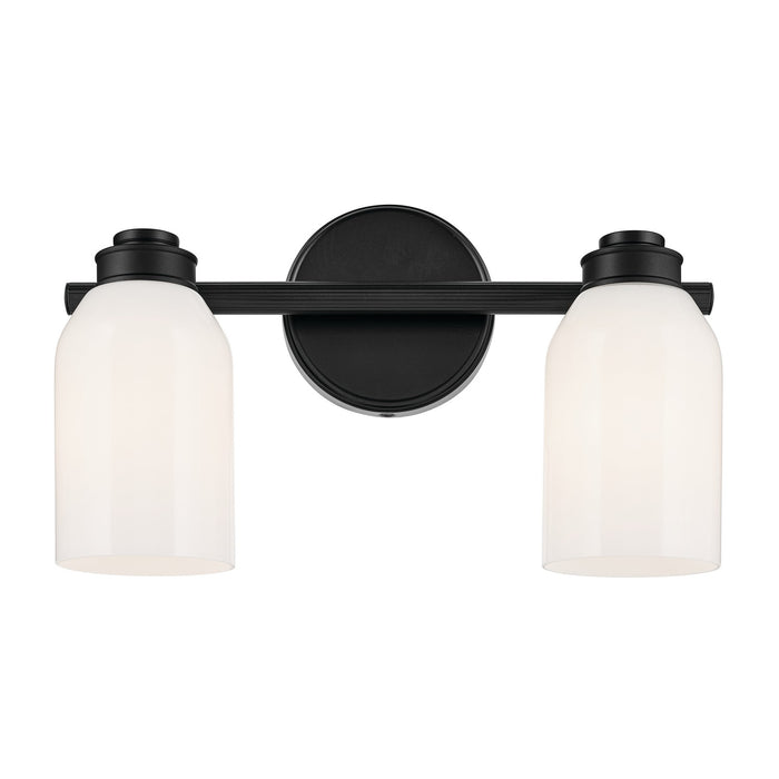 Kichler - 55201BK - Two Light Bath - Shae - Black