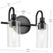 Kichler - 55210BK - Two Light Bath - Kavi - Black