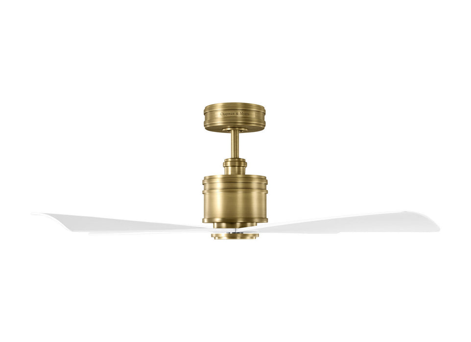 Visual Comfort Fan - 4LNCR44HAB - 44"Ceiling Fan - Launceton 44 - Hand Rubbed Antique Brass