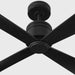 Visual Comfort Fan - 4LNCR44MBK - 44"Ceiling Fan - Launceton 44 - Midnight Black