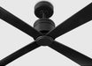 Visual Comfort Fan - 4LNCR72MBK - 72"Ceiling Fan - Launceton 72 - Midnight Black