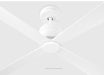 Visual Comfort Fan - 4LNCR72RZW - 72"Ceiling Fan - Launceton 72 - Matte White
