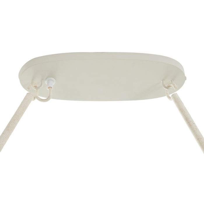 Gabby - SCH-175459 - Four Light Linear Chandelier - Angelina - Winter White/Natural