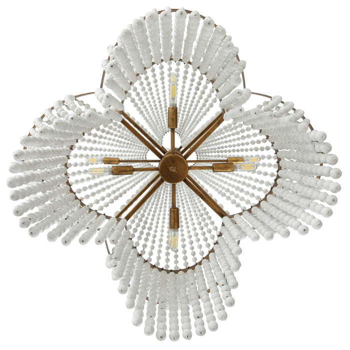 Gabby - SCH-175386 - Four Light Chandelier - Annabelle - Antique White/Gilded Gold