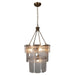 Gabby - SCH-175651 - Five Light Chandelier - Augusta - Antique Brass/Cast Glass