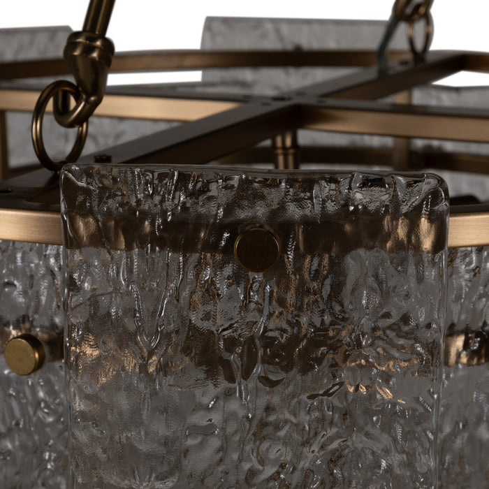 Gabby - SCH-175651 - Five Light Chandelier - Augusta - Antique Brass/Cast Glass