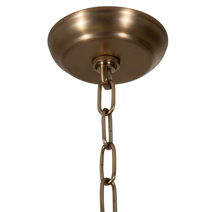 Gabby - SCH-175651 - Five Light Chandelier - Augusta - Antique Brass/Cast Glass