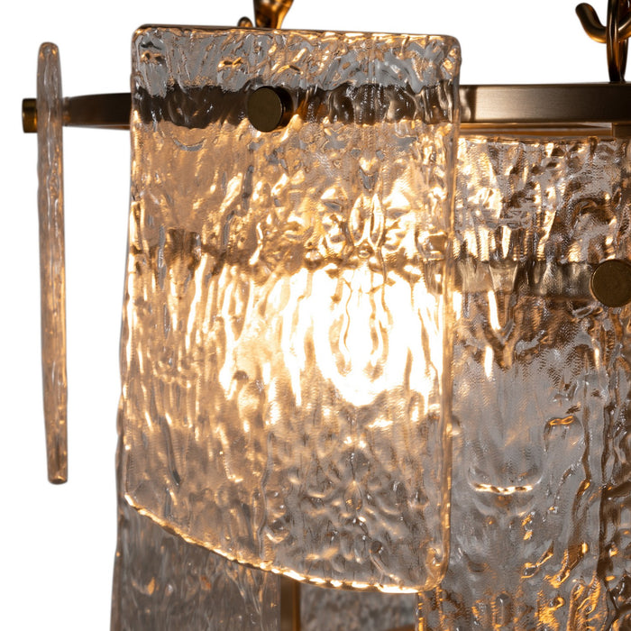 Gabby - SCH-175651 - Five Light Chandelier - Augusta - Antique Brass/Cast Glass