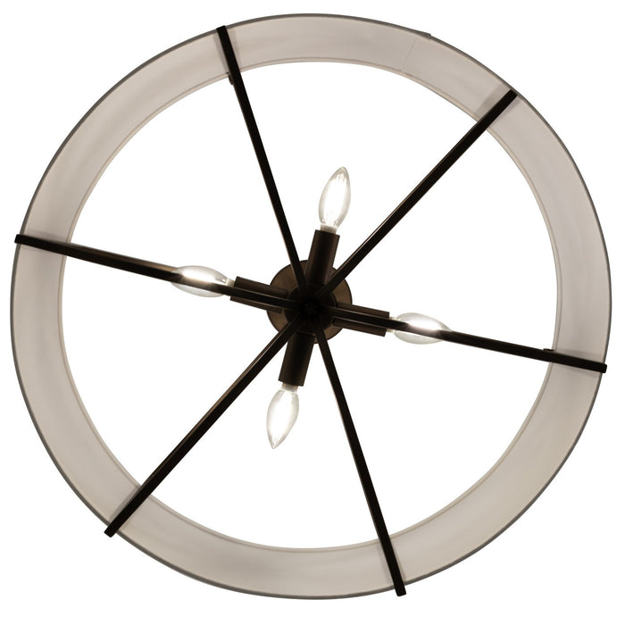 Gabby - SCH-175664 - Four Light Flush Mount - Lacey - Dark Bronze