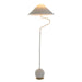 Gabby - SCH-175387 - One Light Floor Lamp - Lombard - Plaster White|Feather White Linen|Brass