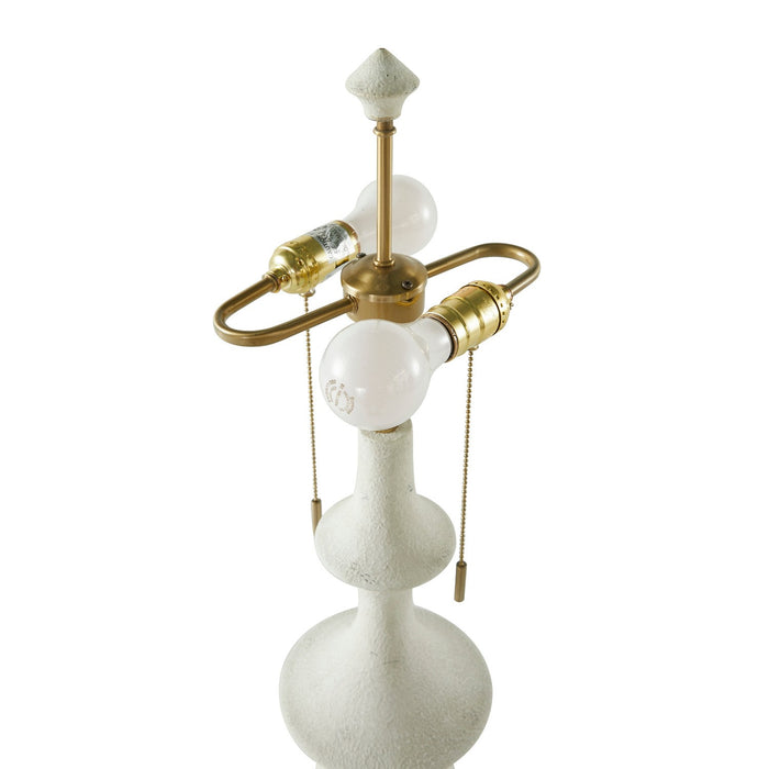 Gabby - SCH-175249 - Two Light Table Lamp - Radnor - Plaster White/White Linen/Antique Brass