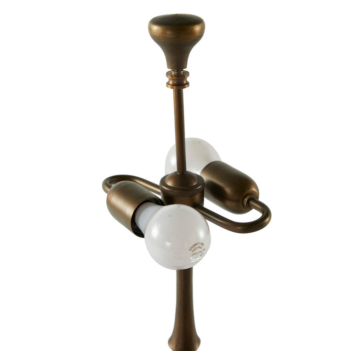 Gabby - SCH-175205 - Two Light Table Lamp - Saxtus - White Linen|Textured Cast Bronze