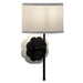 Gabby - SCH-175677 - One Light Wall Sconce - Shirley - Brushed Black/Natural Alabaster