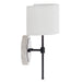 Gabby - SCH-175677 - One Light Wall Sconce - Shirley - Brushed Black/Natural Alabaster