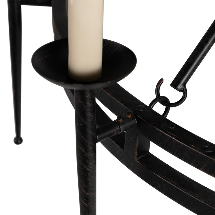 Gabby - SCH-175658 - Ten Light Chandelier - Tyrell - Antique Plaster White/Brushed Antique Black