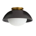 Arteriors - GADFC01 - One Light Flush Mount - Glaze - Matte Black