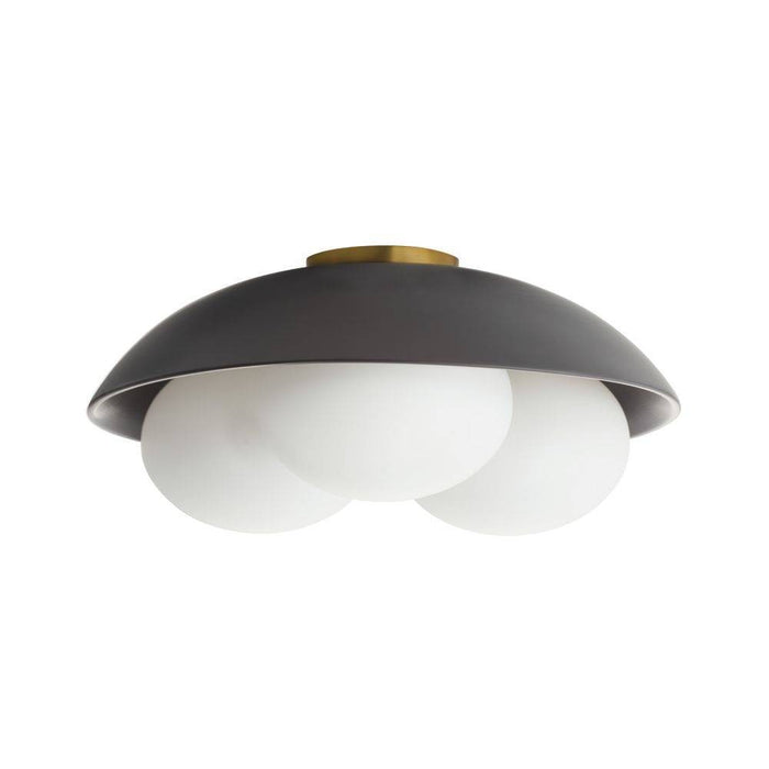Arteriors - GADFC02 - Three Light Flush Mount - Glaze - Matte Black