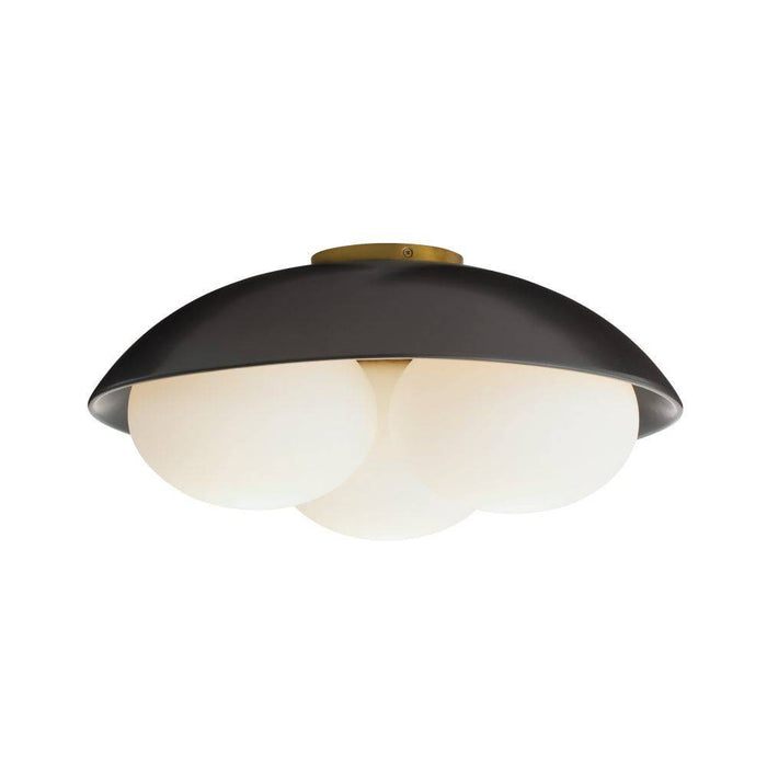 Arteriors - GADFC02 - Three Light Flush Mount - Glaze - Matte Black