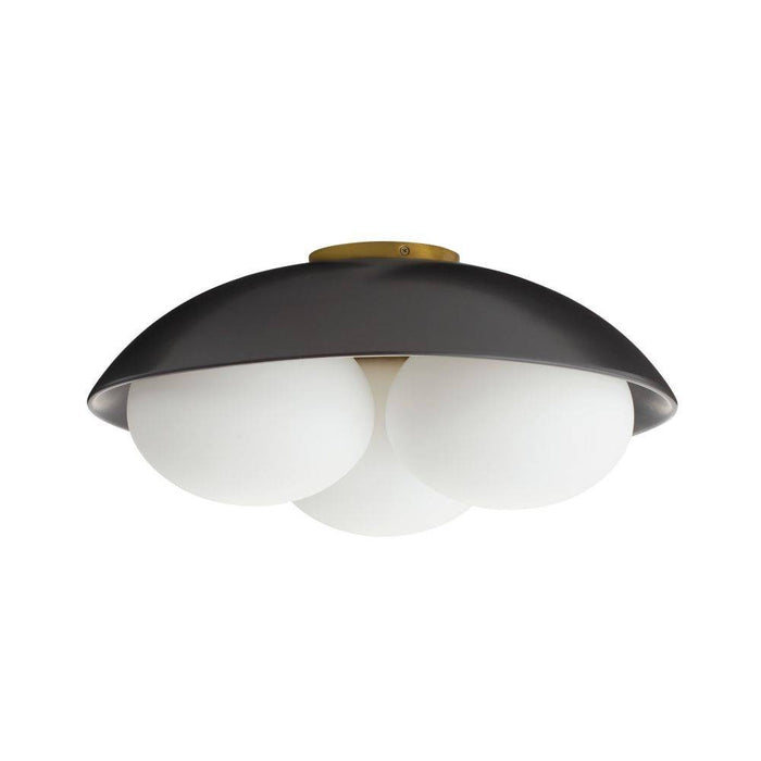 Arteriors - GADFC02 - Three Light Flush Mount - Glaze - Matte Black