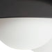 Arteriors - GADFC02 - Three Light Flush Mount - Glaze - Matte Black