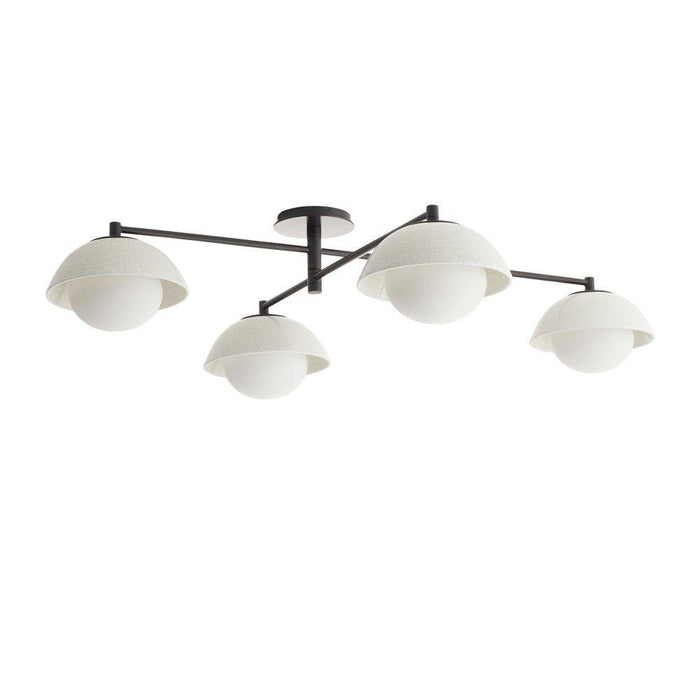 Arteriors - GADFC03 - Four Light Flush Mount - Glaze - Ivory Stained Crackle