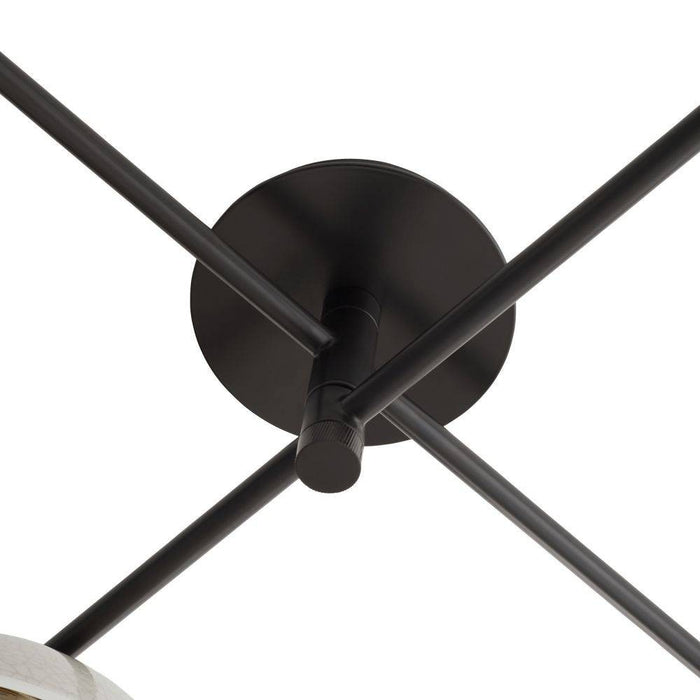 Arteriors - GADFC03 - Four Light Flush Mount - Glaze - Ivory Stained Crackle