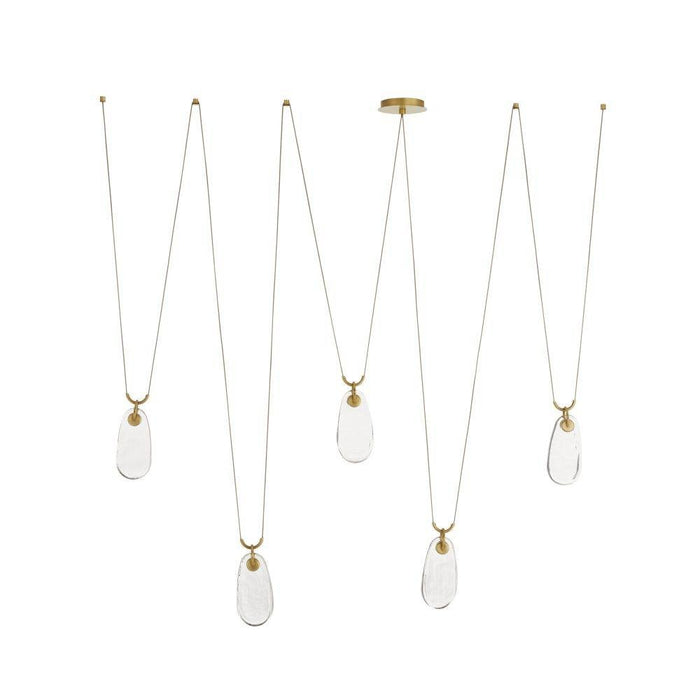 Arteriors - GADLC01 - LED Chandelier - Melt - Antique Brass