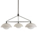 Arteriors - GADMC01 - Three Light Chandelier - Glaze - Ivory Stained Crackle