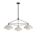 Arteriors - GADMC01 - Three Light Chandelier - Glaze - Ivory Stained Crackle