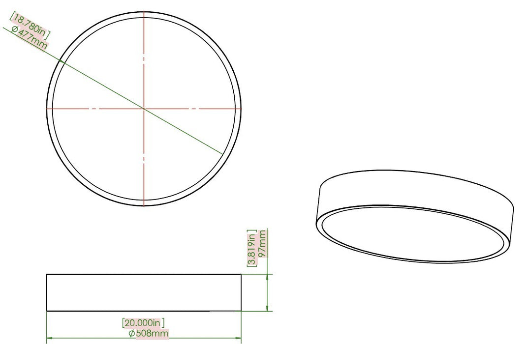 Z-Lite - 1017F20-BN-LED - LED Flush Mount - Coronado - Brushed Nickel