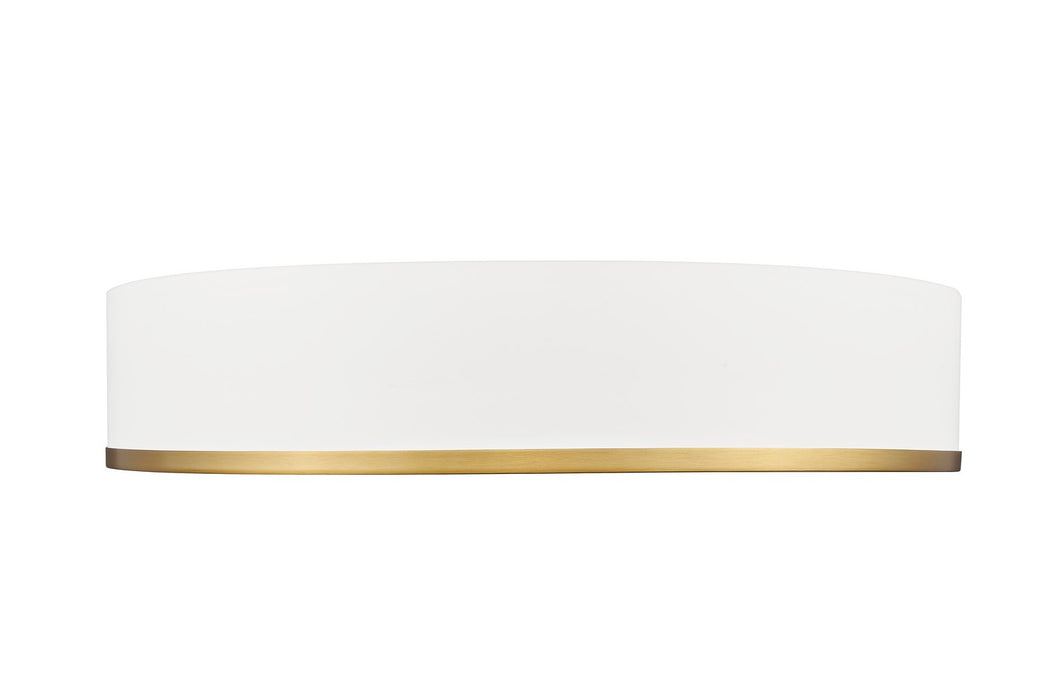 Z-Lite - 1018F20-MW-MGLD-LED - LED Flush Mount - Bradley - Matte White / Modern Gold