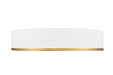 Z-Lite - 1018F20-MW-MGLD-LED - LED Flush Mount - Bradley - Matte White / Modern Gold