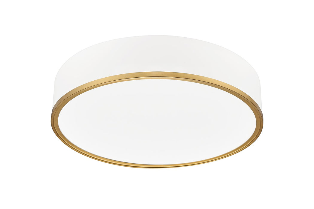 Z-Lite - 1018F20-MW-MGLD-LED - LED Flush Mount - Bradley - Matte White / Modern Gold